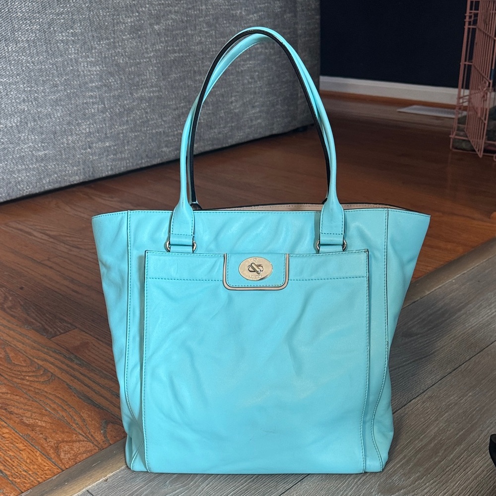Kate Spade Aqua Blue Tote Bag